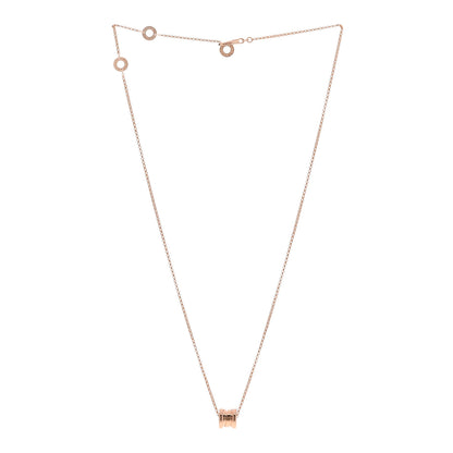 Bulgari 18K Rose Gold Mini B.Zero1 Pendant Necklace 3 of 7