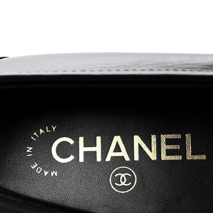 Chanel Calfskin CC Turnlock Moccasin Loafers 39 Black 8 of 10