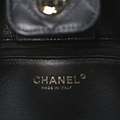Chanel Caviar Quilted Large CC Shopping Tote Black 6 of 10