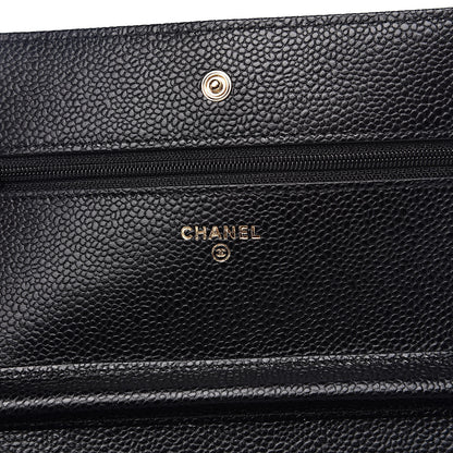 Chanel Caviar Quilted Wallet On Chain WOC Black 6 of 11