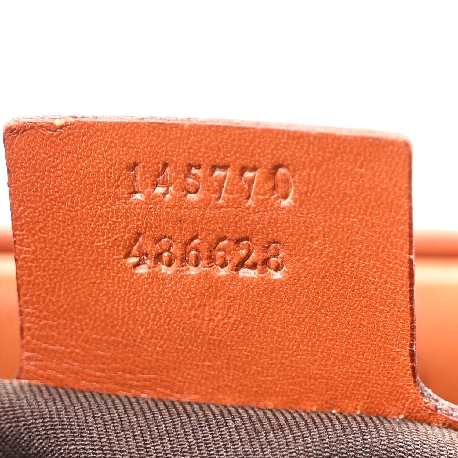 Gucci Calfskin Horsebit Glam Boston Tote Orange 7 of 10