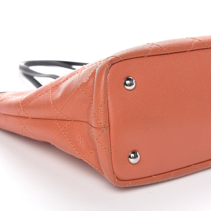 Chanel Grained Calfskin Shopping Fever Tote Orange 10 of 11