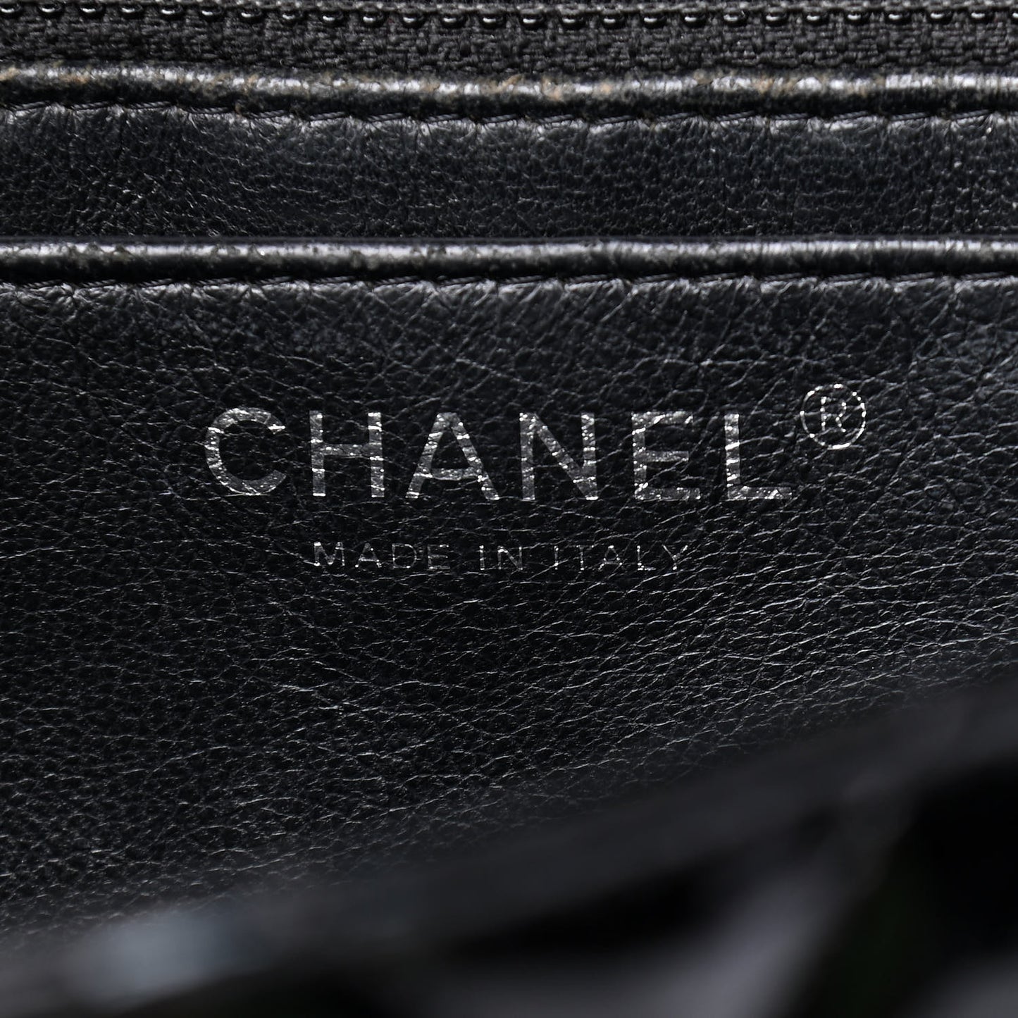 Patent Quilted Maxi Single Flap Black