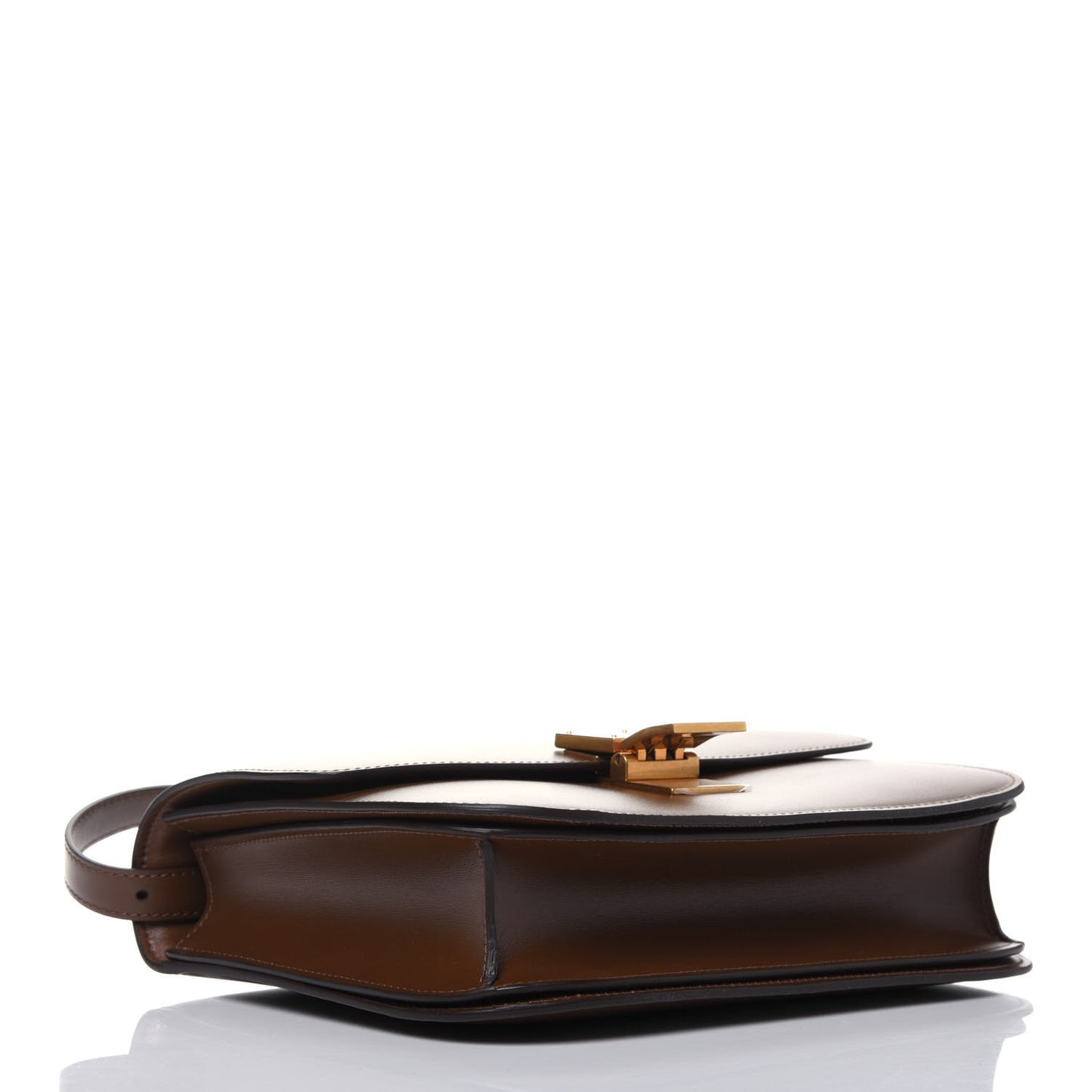 Box Calfskin Medium Classic Box Flap Bag Camel