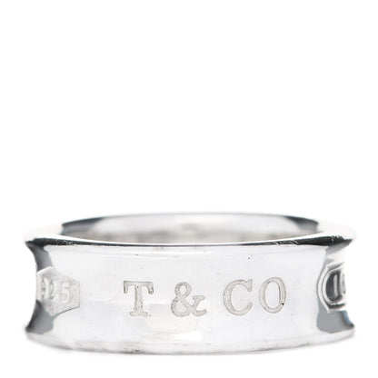 Tiffany Sterling Silver 1837 Band Ring 54 6.75 1 of 5