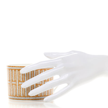 Hermes Porcelain Mosaique Au 24 Gold Breakfast Cup And Saucer Set Of 2 2 of 15