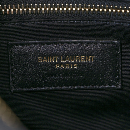 Saint Laurent Lambskin Quilted Victoire Camera Bag Deep Marine 6 of 8