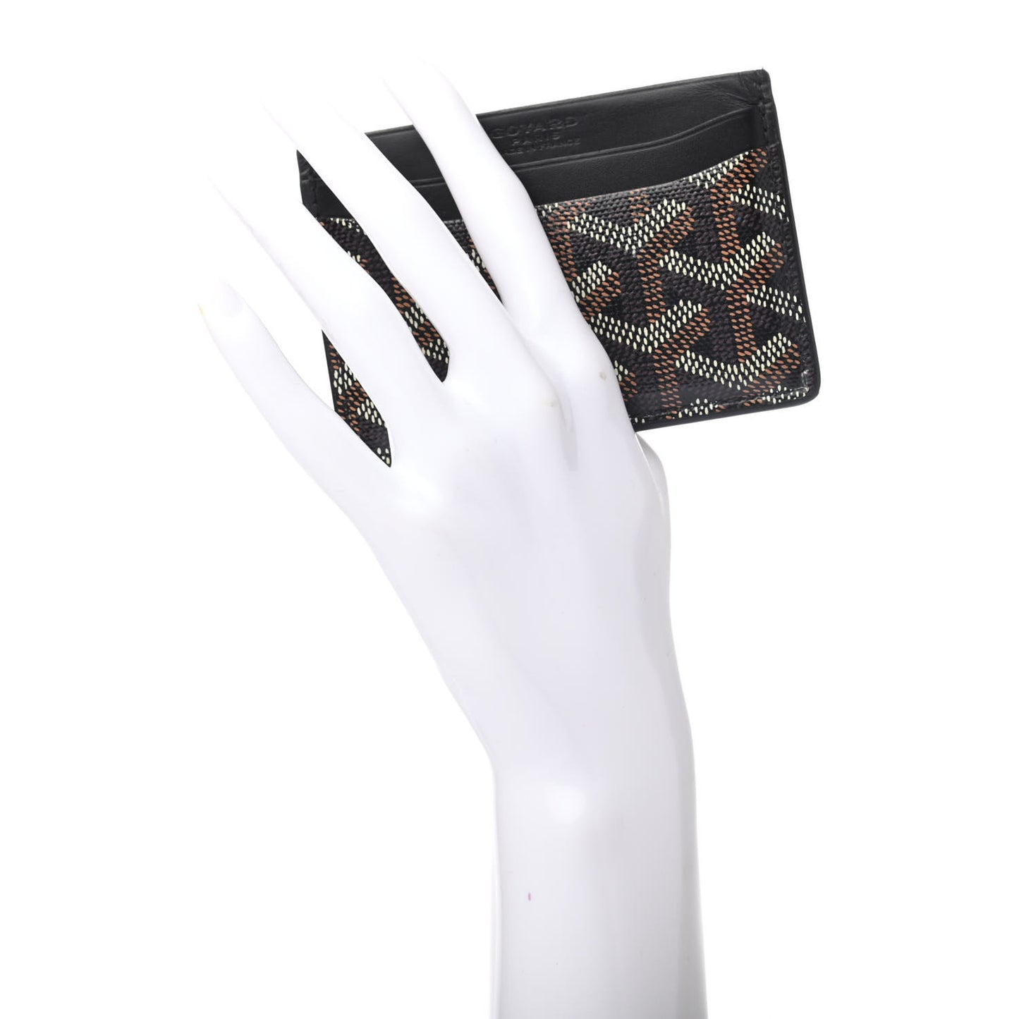 Goyardine Saint Sulpice Card Holder Black