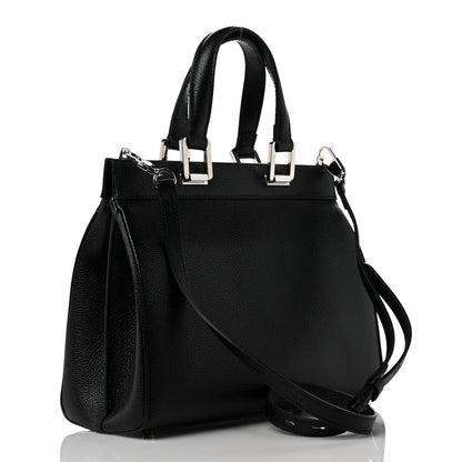 Gucci Grainy Calfskin Small Zumi Top Handle Bag Black 2 of 9