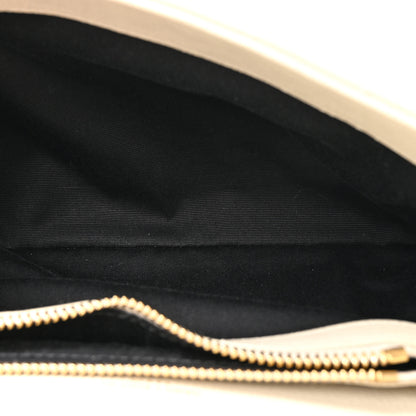 Saint Laurent Sheepskin Matelasse Chevron Monogram Medium College Bag Crema Soft 5 of 10