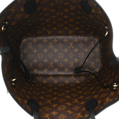 Louis Vuitton Monogram Calfskin Neo Neverfull Inside Out MM Black 11 of 18