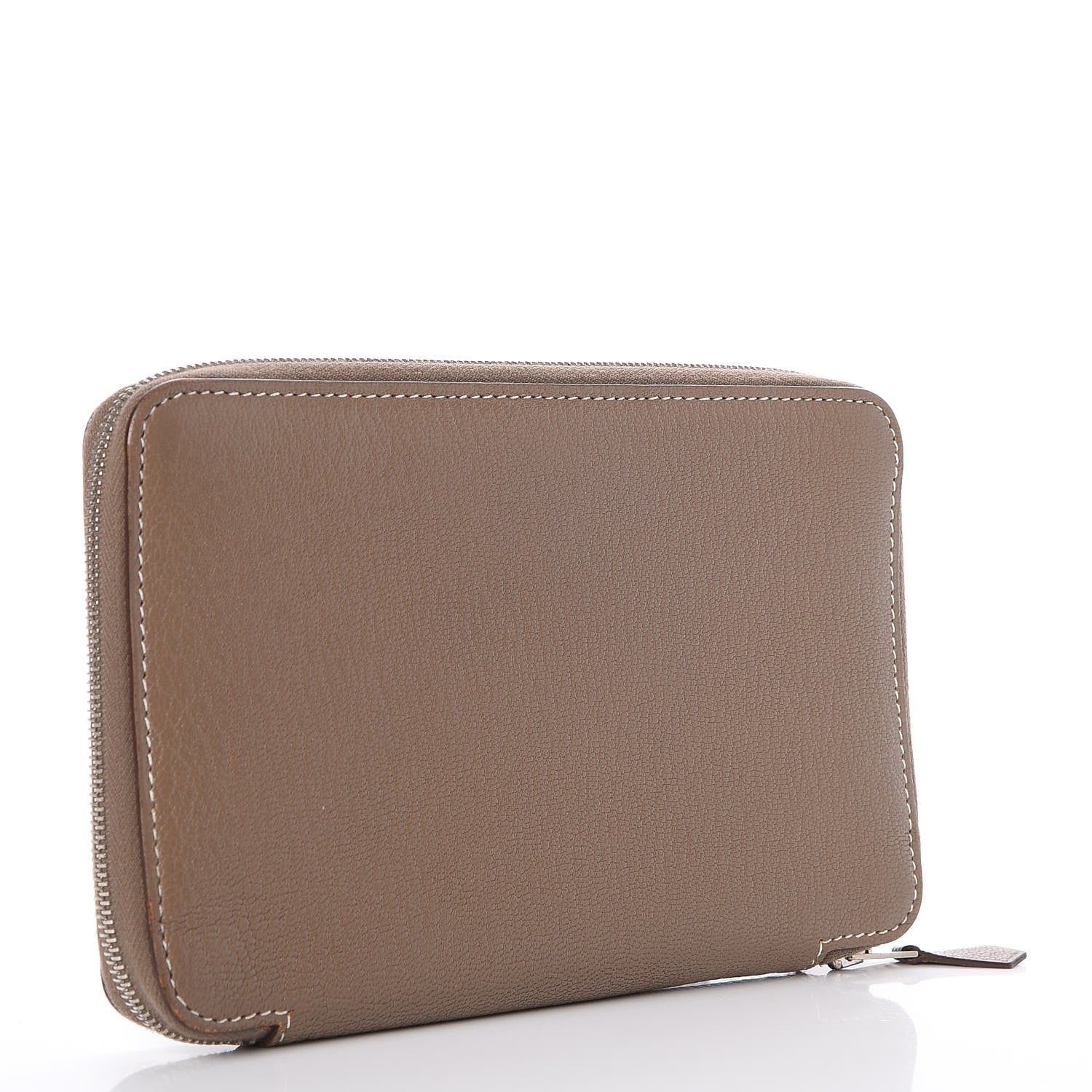 Hermes Chevre Mysore Vision II Zip Agenda Etoupe 3 of 7