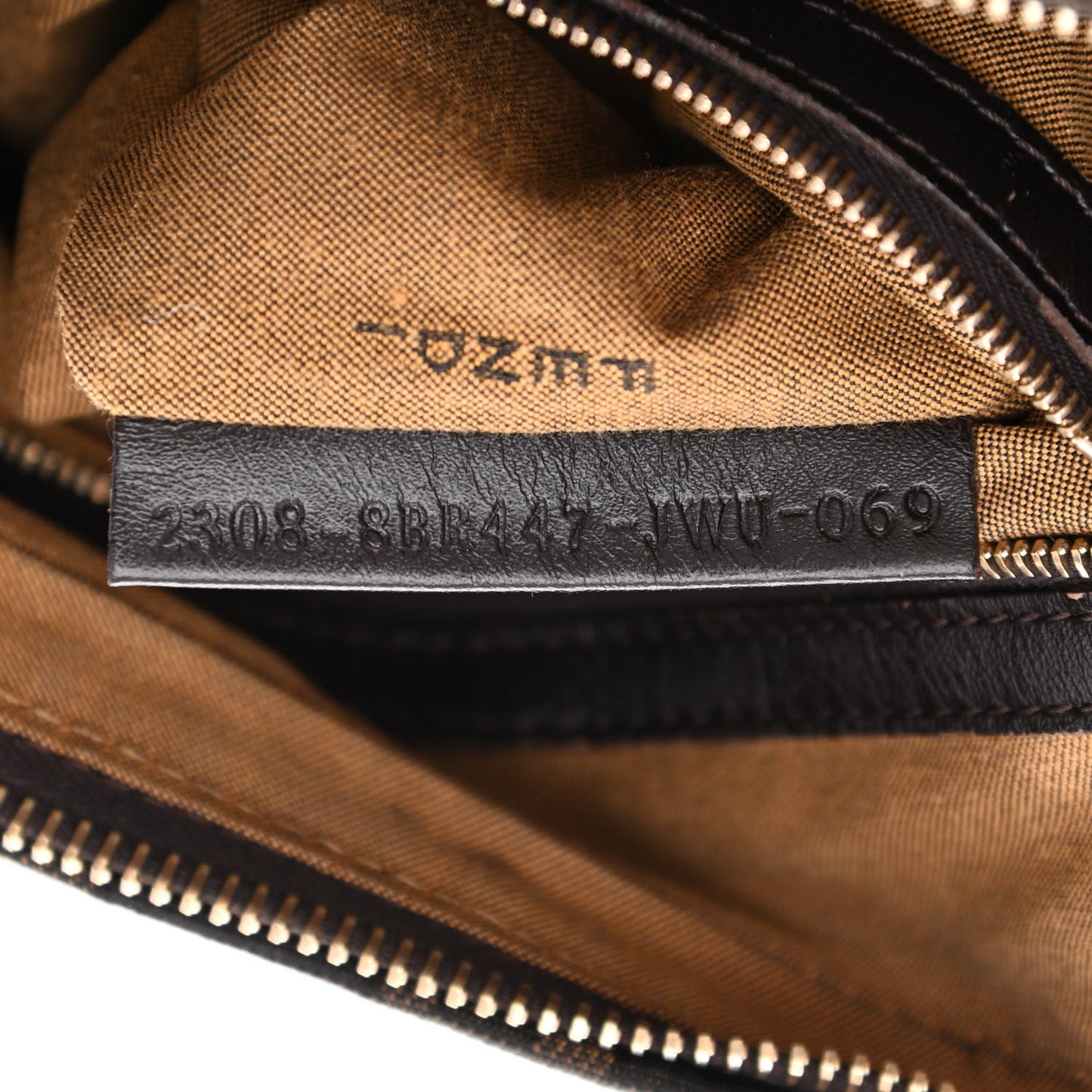 Zucca Cuoio Lucido Small Chef Hobo Tobacco Moro