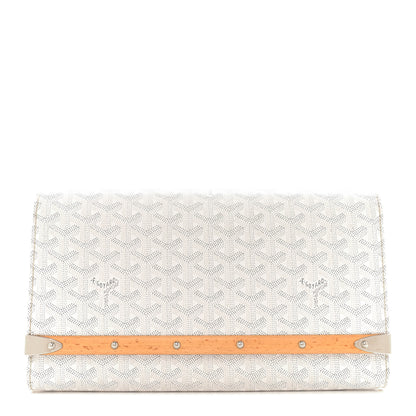 Goyard Goyardine Monte Carlo Bois Clutch White 1 of 12