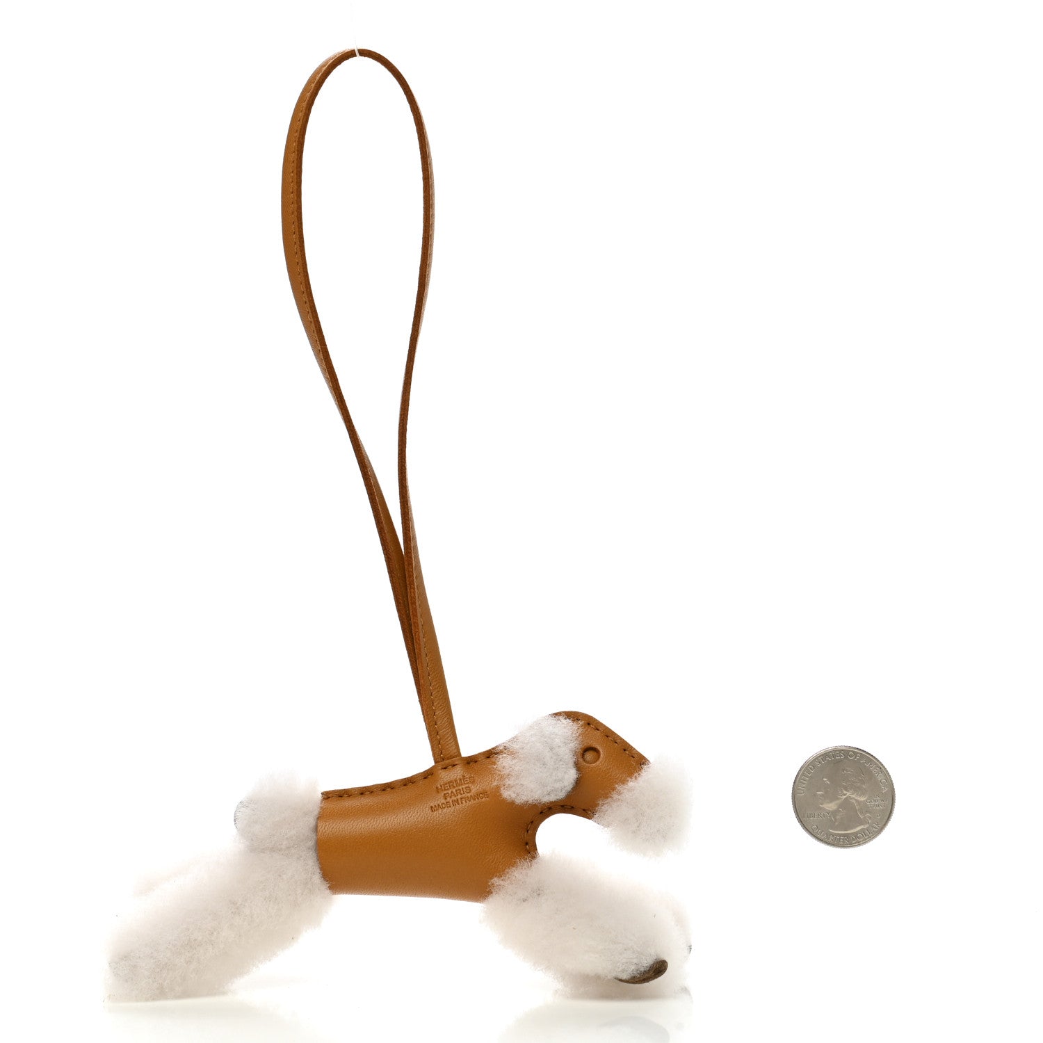 Hermes Milo Lambskin Shearling Budy Charm Biscuit 2 of 5