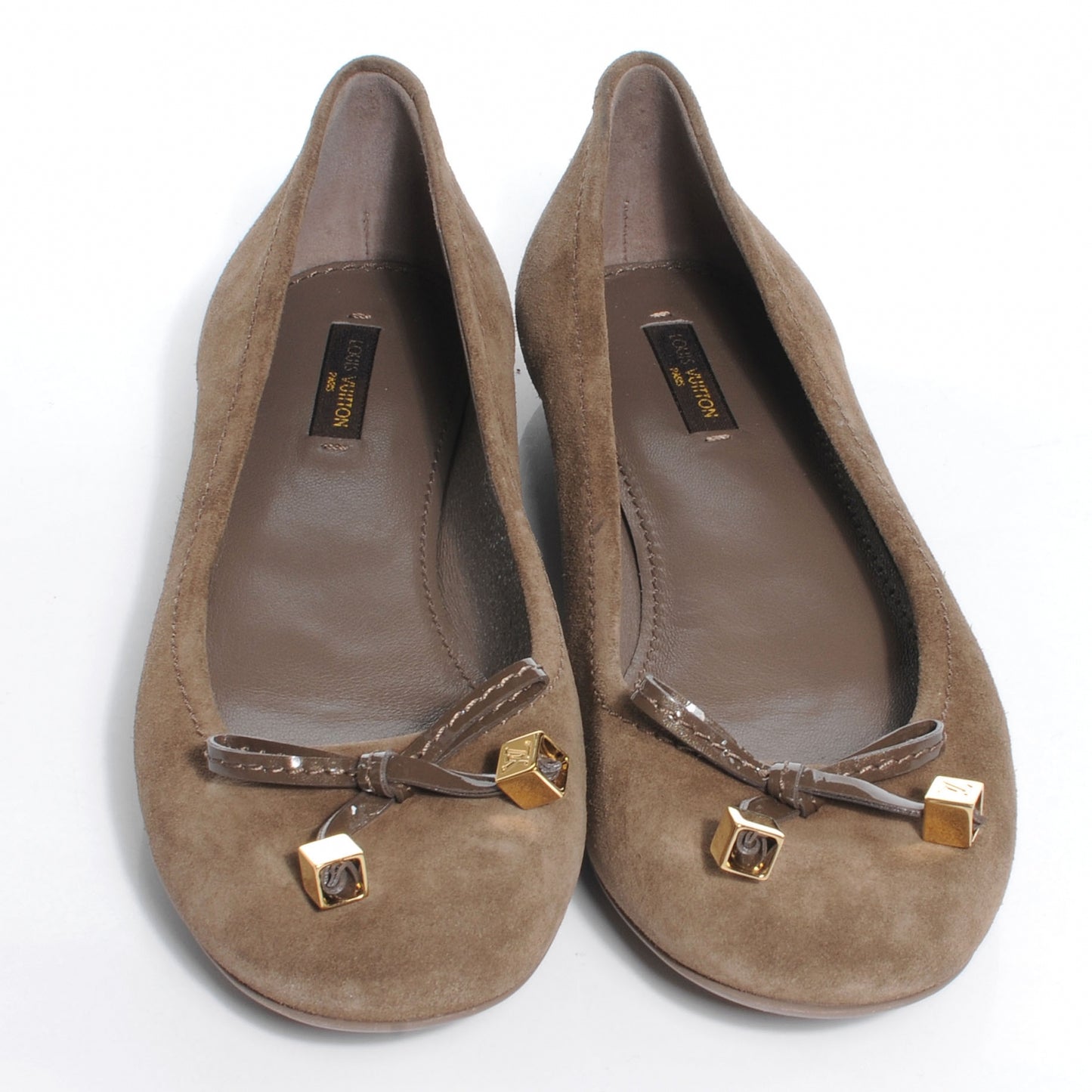Suede Debbie Ballet Flats 37.5 Brown