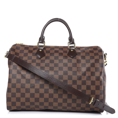Louis Vuitton Damier Ebene Speedy Bandouliere 35 1 of 12