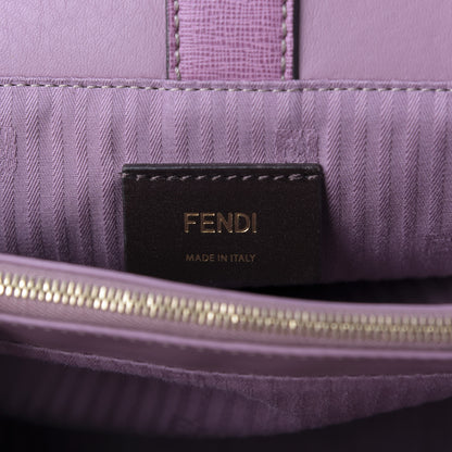Fendi Vitello Elite Flamingo Petite 2Jours Tote Lilla Glicine 9 of 10