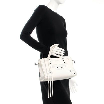 Balenciaga Veau Soyeux Perforated Blackout Hardware S City White 3 of 16