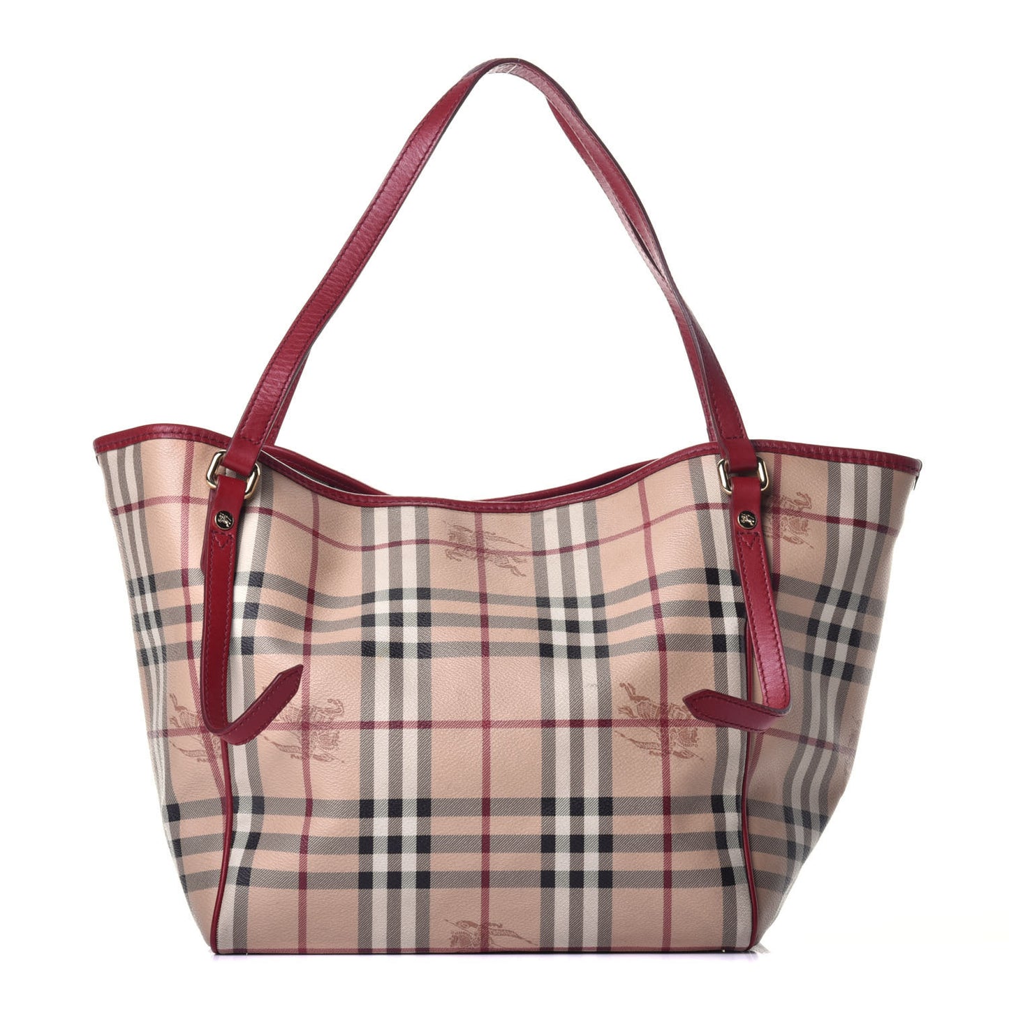 Haymarket Check Small Canterbury Tote Military Red
