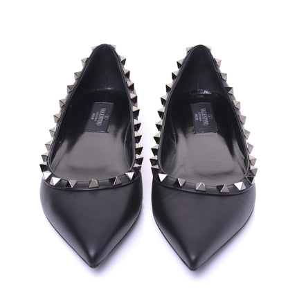 Valentino Garavani Nappa Rockstud Ballerina Flats 37 Black 4 of 13