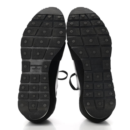 Balenciaga Mesh Calfskin Neoprene Suede Womens Race Runner Sneakers 37 Black 5 of 11