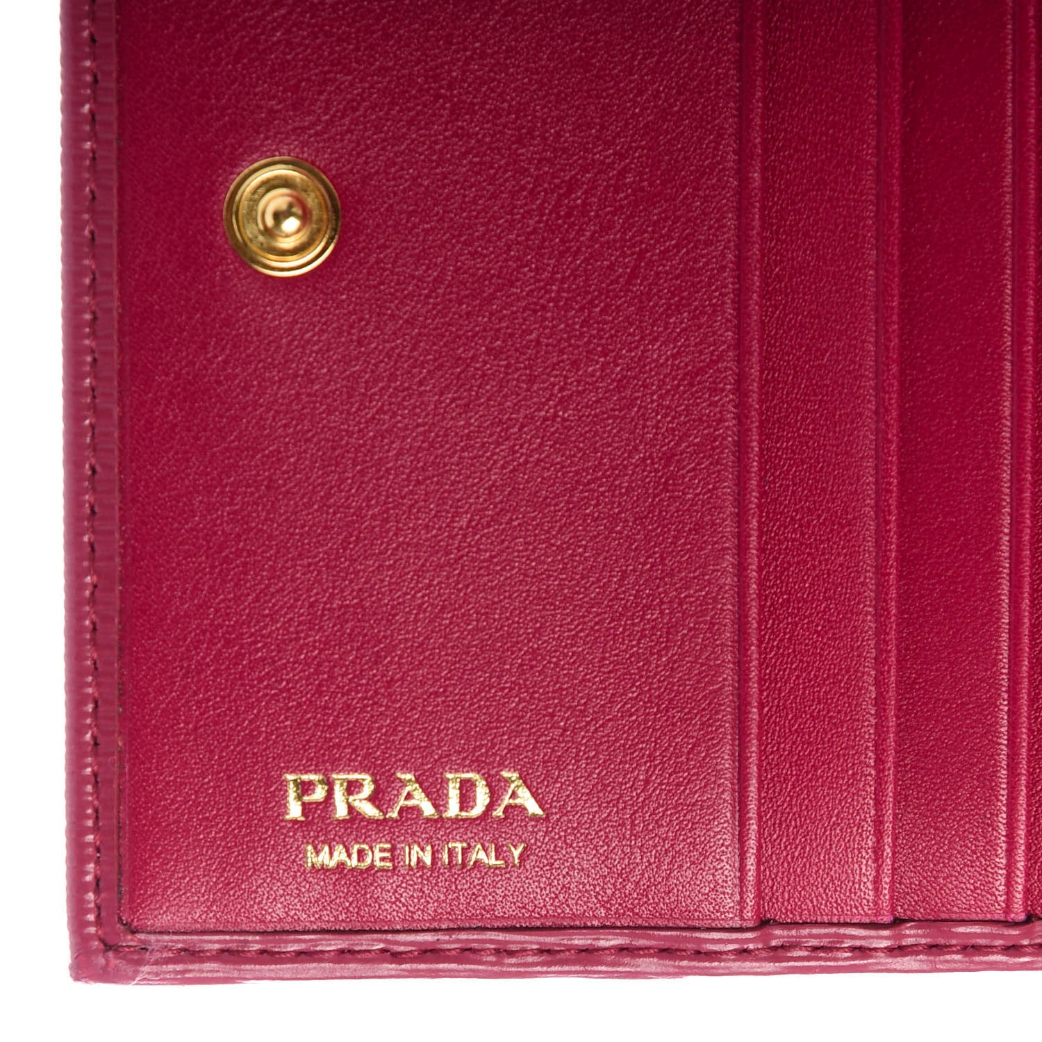 Prada Vitello Move Bi-Fold Wallet Ibisco 6 of 8