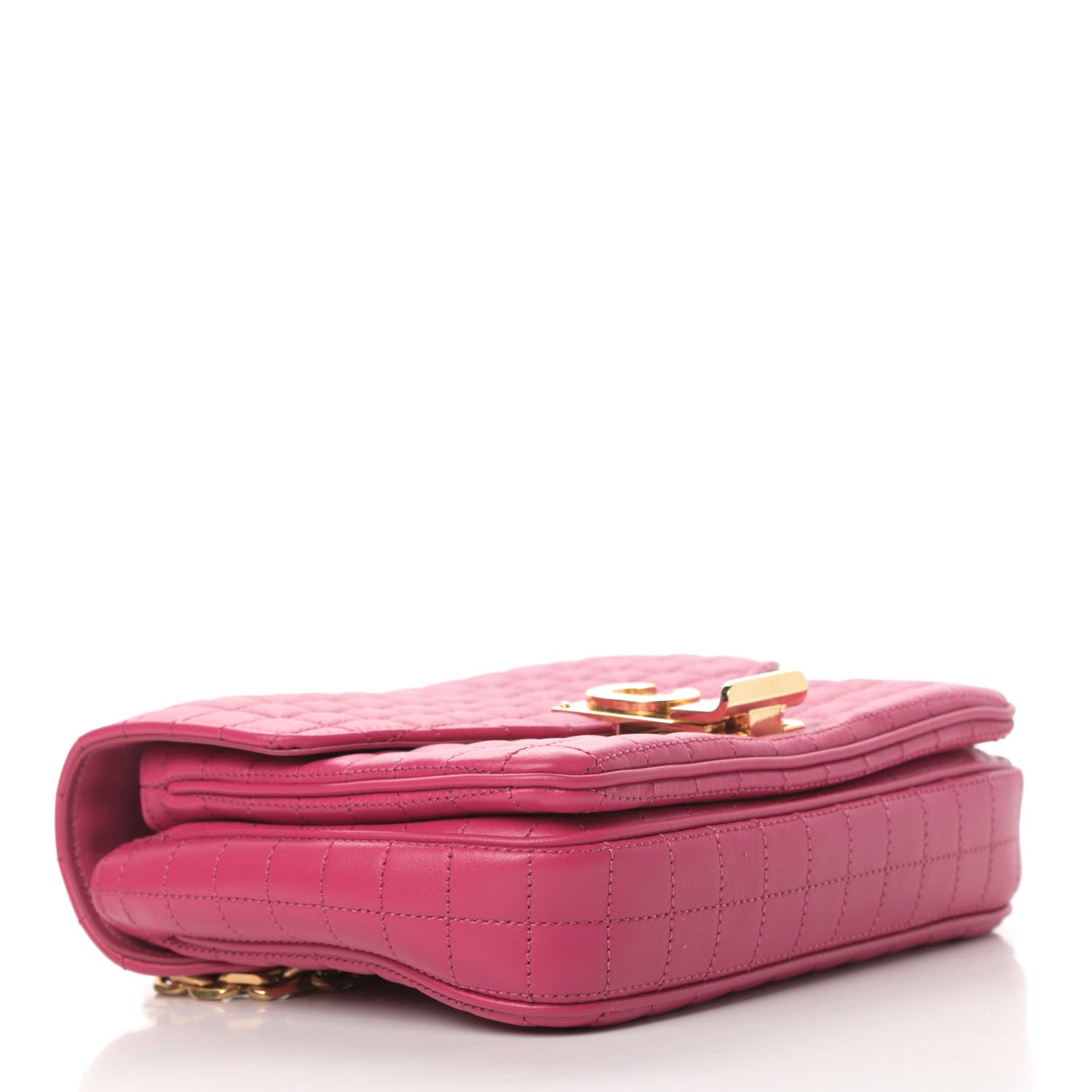 Celine Calfskin Quilted Small C Bag Pink 4 of 13