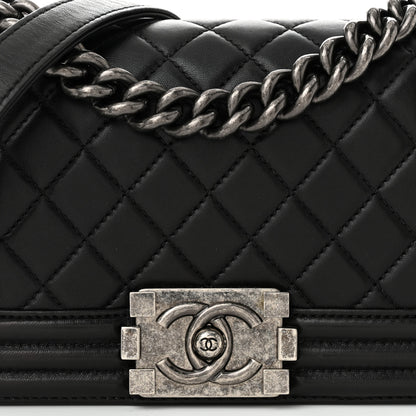 Chanel Lambskin Quilted Small Boy Flap Black 8 of 11