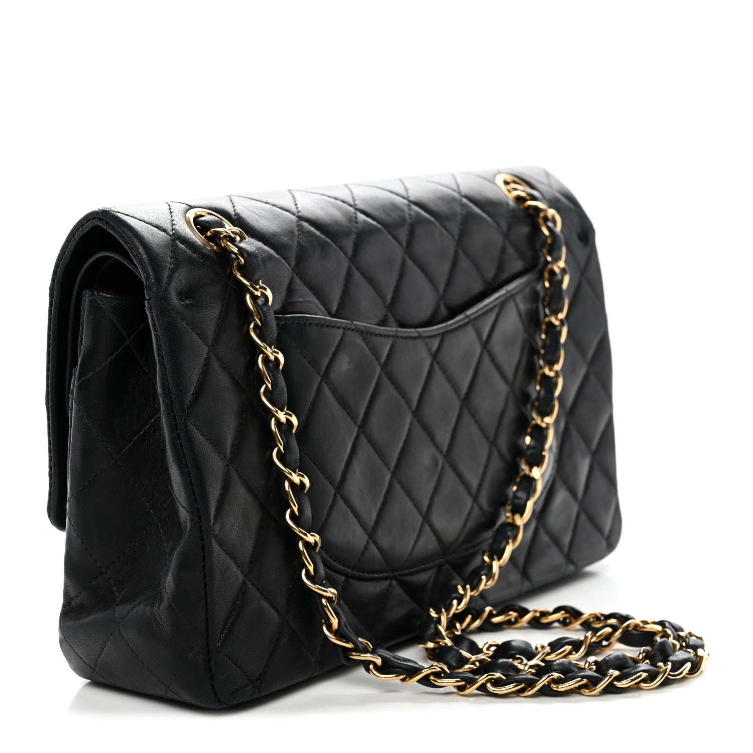 Chanel Lambskin Quilted Small Double Flap Black 3 of 15