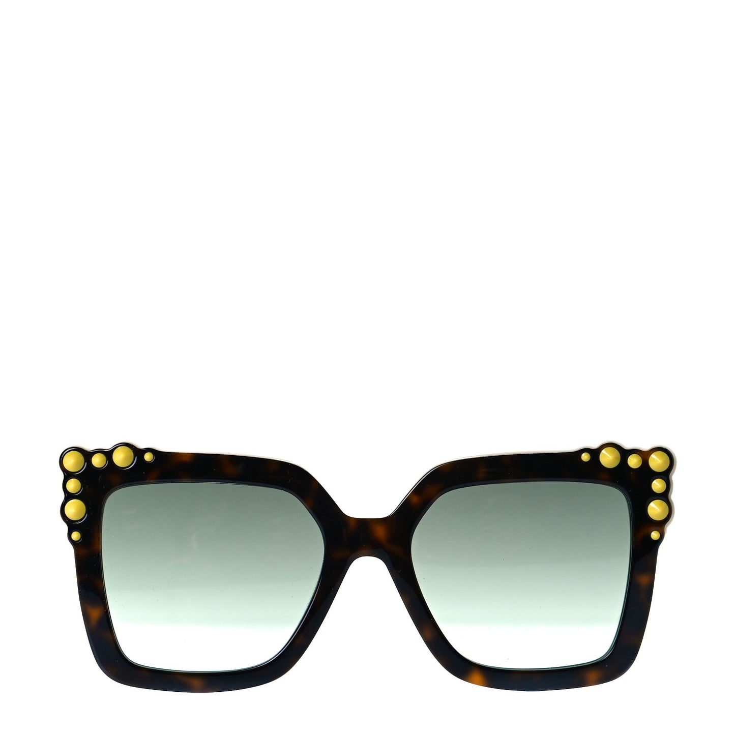 Studded Square Cat Eye Sunglasses FF 0260/S Havana