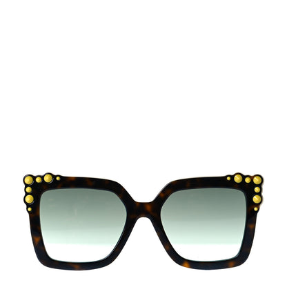 Fendi Studded Square Cat Eye Sunglasses FF 0260/S Havana 2 of 6