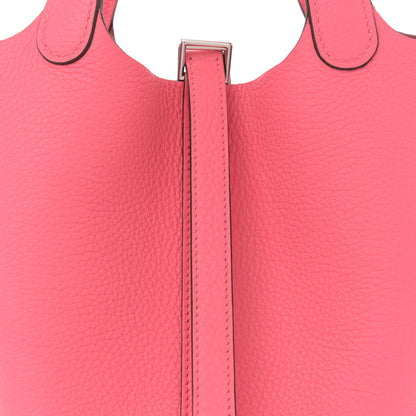 Hermes Taurillon Clemence Picotin Lock 18 PM Rose Azalee 8 of 10