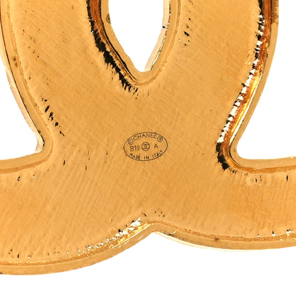 Chanel Gripoix Poured Glass Along The Nile CC Brooch Black Gold 3 of 4
