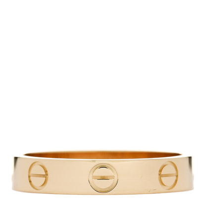 Cartier 18K Yellow Gold 3.5mm LOVE Wedding Band Ring 53 6.5 3 of 5
