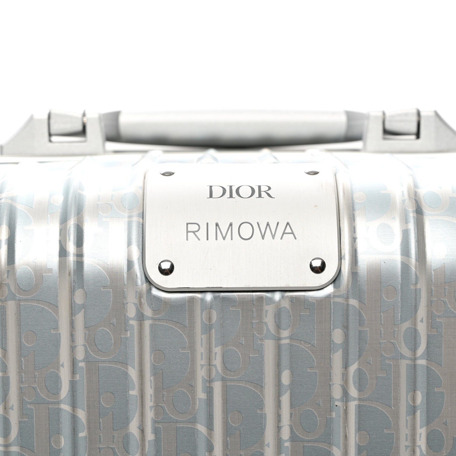 Christian Dior X RIMOWA Aluminum Gradient Cabin Luggage Blue Multi 7 of 12