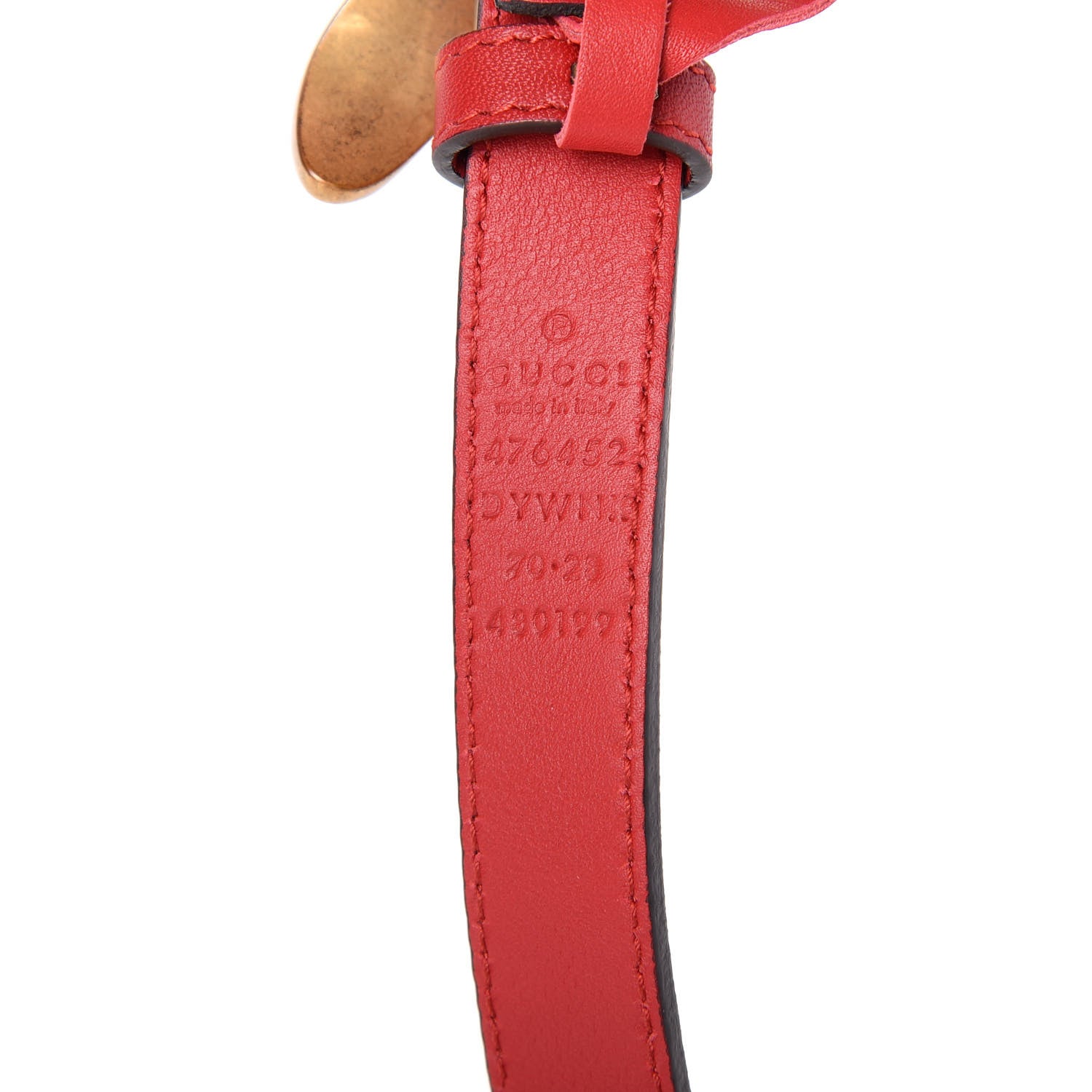 Gucci Calfskin Queen Margaret Bee Belt 70 28 Red 732428 – FASHIONPHILE