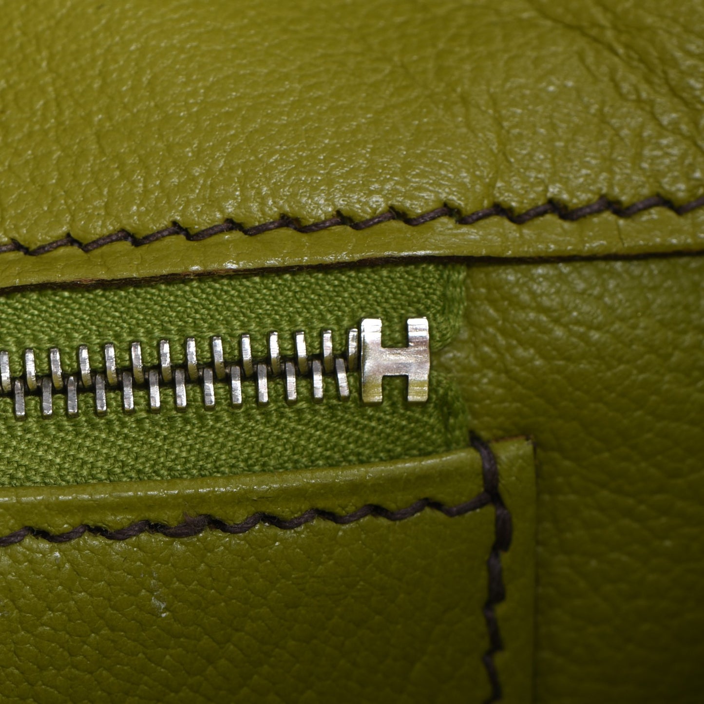 Togo Birkin 35 Vert Anis