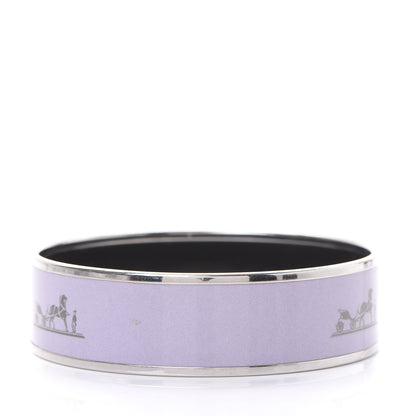 Hermes Enamel Printed Wide Caleche Bracelet 70 3 of 5