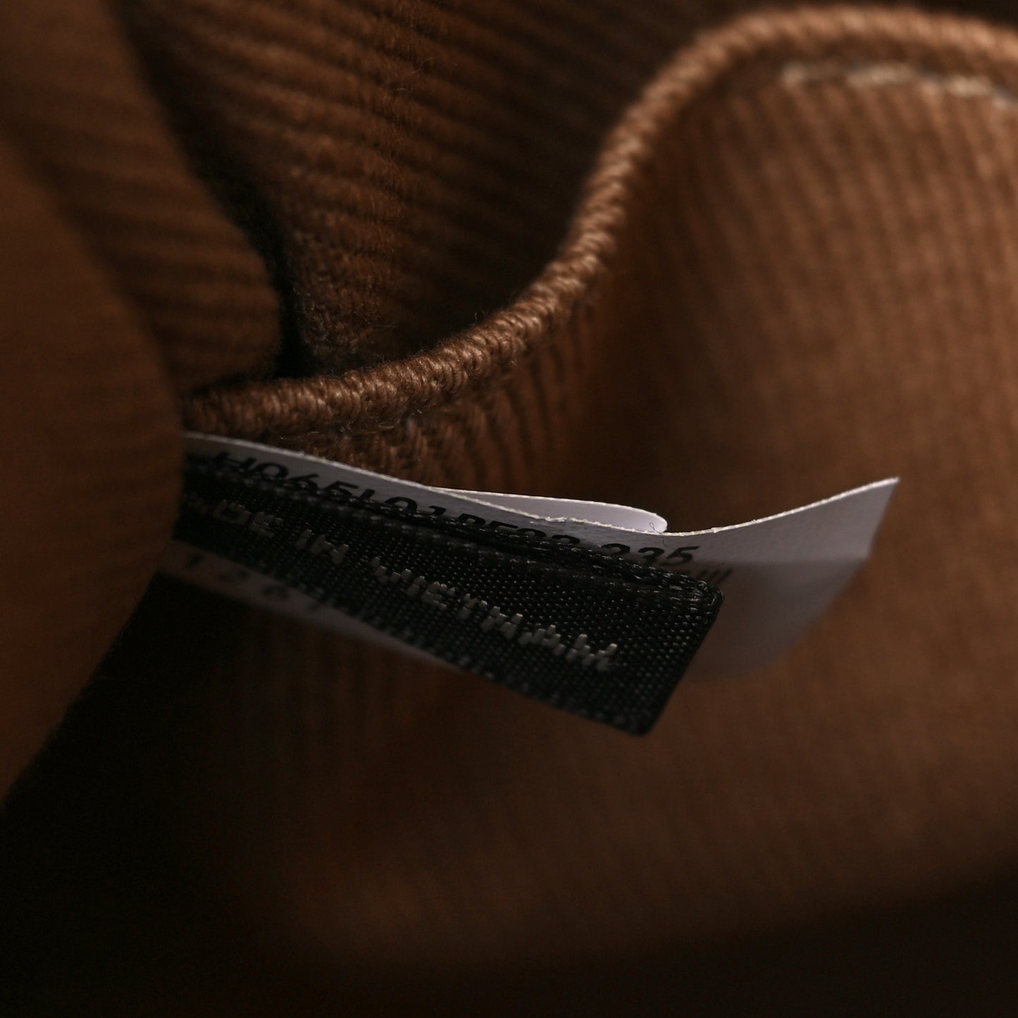 Shiny Crinkled Calfskin Mini The Tote Bag Light Brown