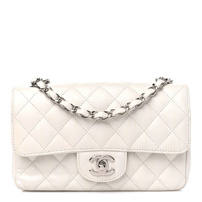 Chanel Calfskin Quilted Mini Rectangular Flap White 1 of 13