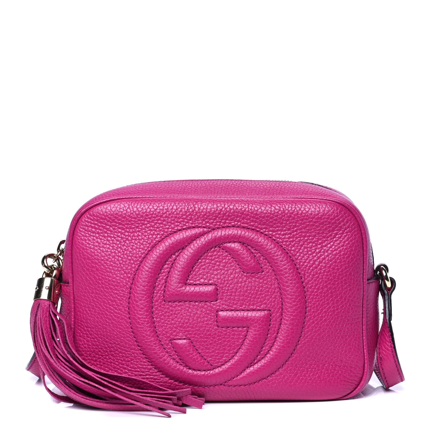 Gucci Cellarius Calfskin Small Soho Disco Bag Bright Bouganville 1 of 4