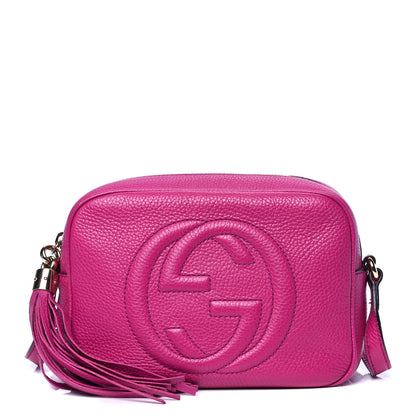 Gucci Cellarius Calfskin Small Soho Disco Bag Bright Bouganville 1 of 4