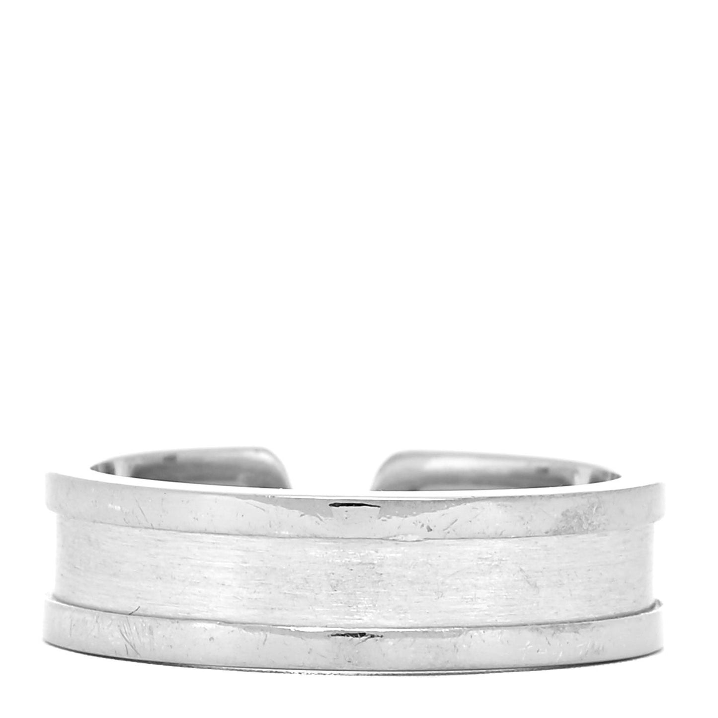 18K White Gold 6.5mm C De Cartier Ring 60 9