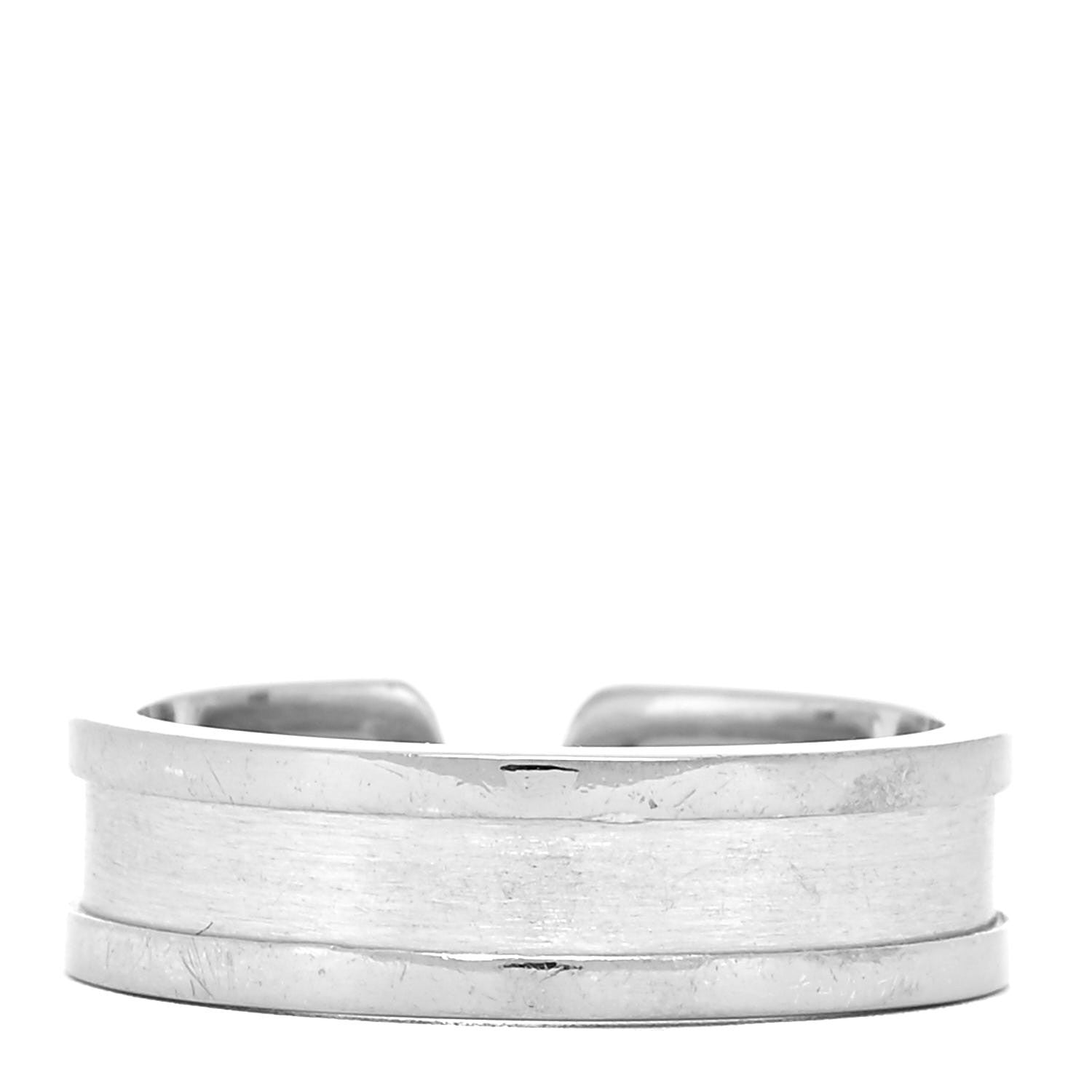 Cartier 18K White Gold 6.5mm C De Cartier Ring 60 9 3 of 4