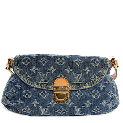 Louis Vuitton Monogram Denim Mini Pleaty Blue 1 of 7