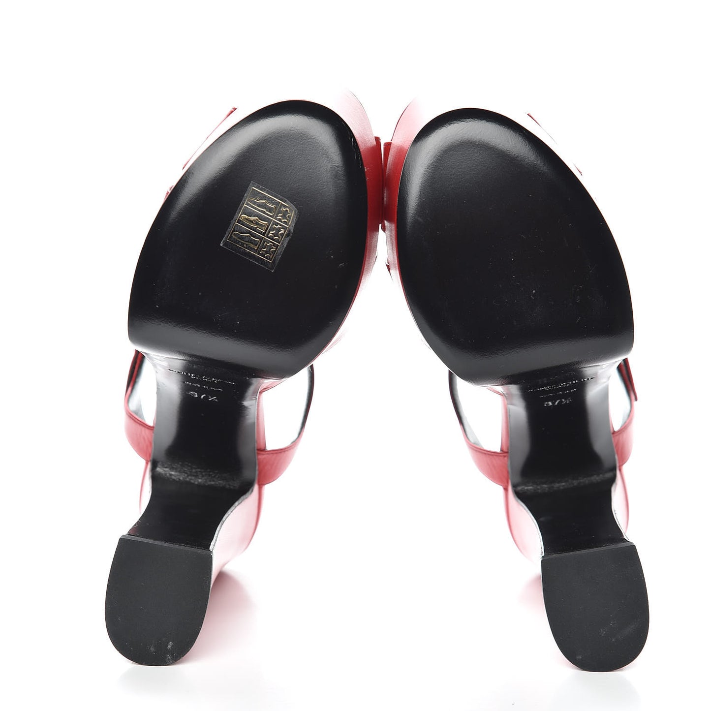 Goatskin Candy 80 Platform Sandals 37.5 Red