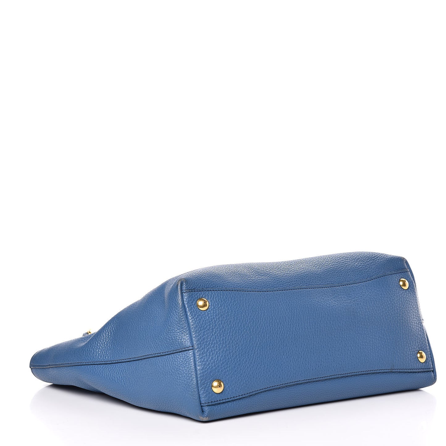 Vitello Daino Shopping Tote Cobalto