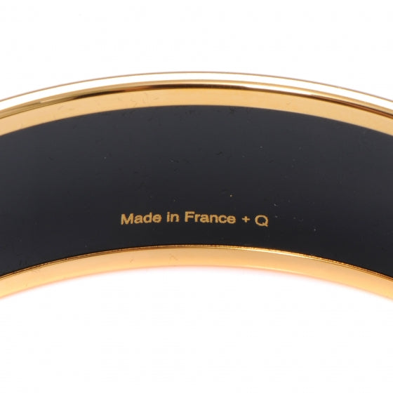 Hermes Enamel Printed Dies et Hore Wide Bracelet 65 5 of 6