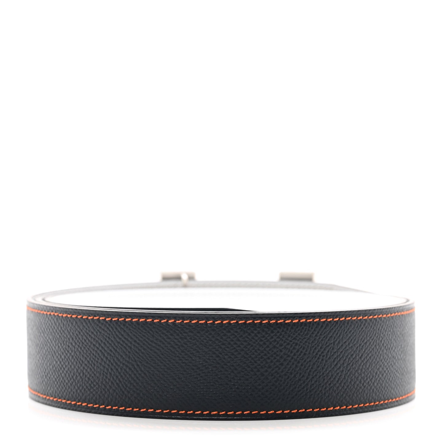 Epsom 38mm H Belt 110 Bleu Indigo White Orange